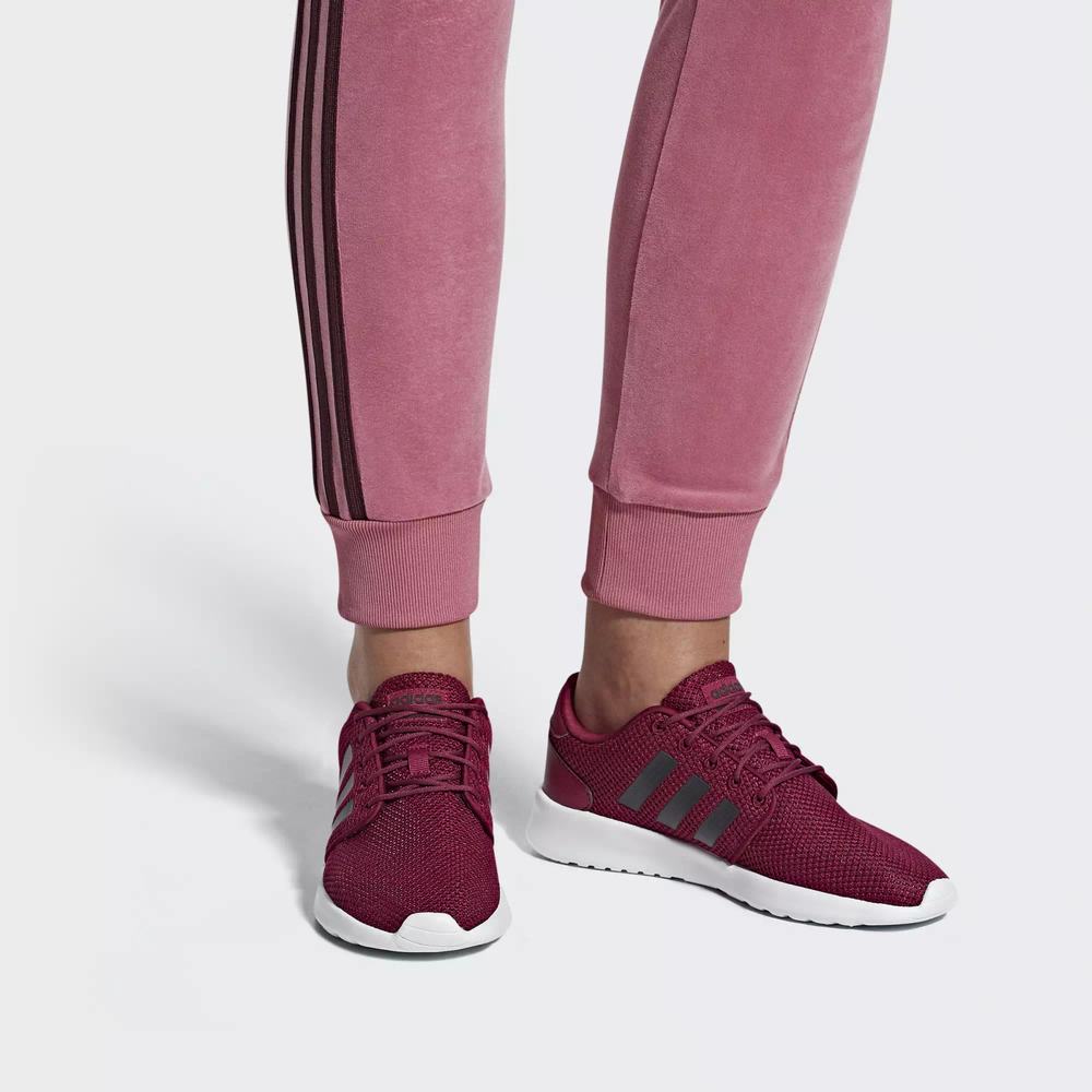 Adidas Cloudfoam QT Racer Tenis Rojos Para Mujer (MX-41879)